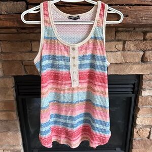 Multicolor Striped Tank Top